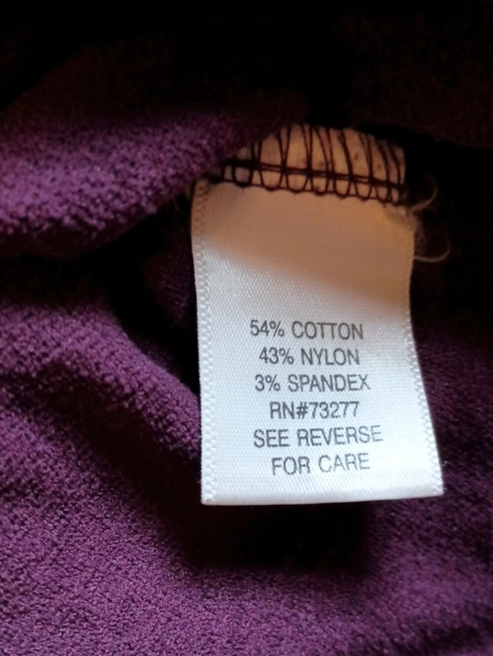 Croft & Barrow Plum Textured Scoop Neck Petite Top - Picture 3 of 7